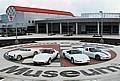 From left to right: 1953 Corvette (First year); 1977 Corvette (500,000th Corvette); 1992 Corvette (1 millionth Corvette); 2009 Corvette (1.5 millionth Corvette). 